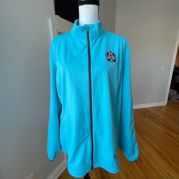Port Authority Omaha college world Series aqua blue XXL ladies jacket CWS sports - Picture 10 of 11